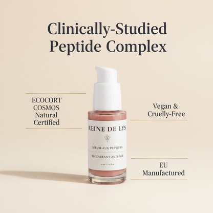 Claims Shot — Certifications with Reine de Lys Peptide Serum